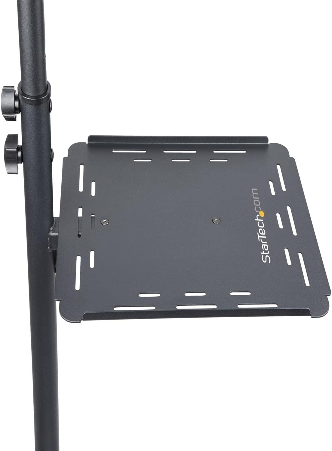 StarTech.com Mobile Projector and Laptop Stand/Cart - Heavy Duty Portable Projector Stand (2 Shelves, hold 22lb/10kg each) - Height Adjustable Rolling Presentation Cart w/Lockable Wheels (ADJPROJCART)