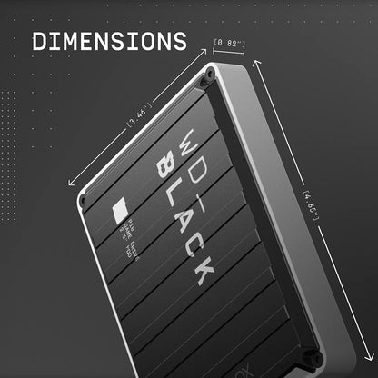 Western digital WD_BLACK 5TB P10 Game Drive for Xbox - Portable External Hard Drive HDD with 1-Month Xbox Game Pass - WDBA5G0050BBK-WESN 5TB Game Drive for Xbox