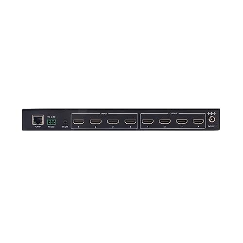 Tripp Lite 4x4 HDMI Matrix Switch Splitter with Video Wall Controller, 4K@60Hz Video, 4 HDMI Inputs, 4 HDMI Outputs, No Software Needed, Multi-Resolution Support (B119-4X4-4K6-VW)