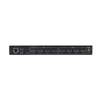Tripp Lite 4x4 HDMI Matrix Switch Splitter with Video Wall Controller, 4K@60Hz Video, 4 HDMI Inputs, 4 HDMI Outputs, No Software Needed, Multi-Resolution Support (B119-4X4-4K6-VW)