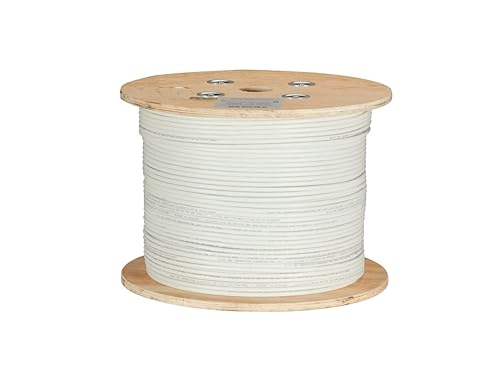 Black Box 1000' CAT6A 650MHz Solid Bulk Cable F/UTP cm White