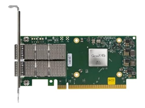 Hewlett Packard Enterprise HPE Mellanox MCX623106AS-CDAT Infiniband Host Bus Adapter - PCI Express 4.0 x16-100 Gbit/s - 2 x Total Infiniband Port(s) - QSFP56