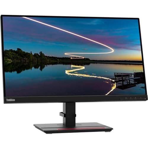 Lenovo ThinkVision T24m-20 24" Class Webcam Full HD LCD Monitor - 16:9 - Raven Black