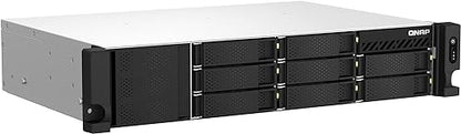 QNAP TS-864eU-8G-US 8 Bay High-Speed Short Depth Rackmount Rackmount NAS with Dual-2.5GbE, Intel Celeron CPU, 8GB DDR4 Memory and 2.5GbE (2.5G/1G/100M) Network Connectivity (Diskless)