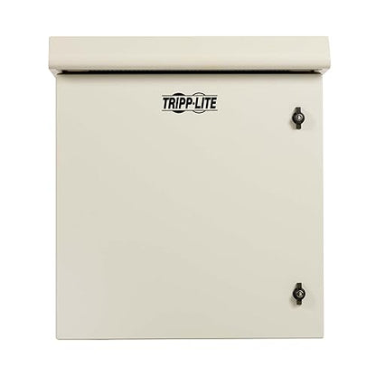 Tripp Lite 12U Locking Industrial Wallmount NEMA 3R Protection Server Rack Enclosure, 23 inches Deep, Heavy Duty Metal Construction, Built-in Internal Fans, Gray, 5-Year Warranty (SRN3RG12U)