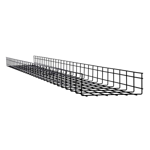 Tripp Lite Wire Mesh Cable Tray Management Organization, Ideal for Industrial & Data Centers, 6 Pack, 12 inches x 4 inches x 10 Feet / 300 x 100 x 3000 millimeters, 5-Year Warranty (SRWB12410STR6) 6 Pack 12in x 4in x 10ft