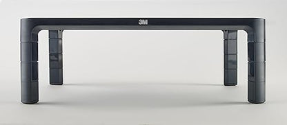 3M Adjustable Monitor Stand Riser, Holds Up to 20lbs, 13.6" Between Legs, Adjust Height from 1.7" to 5.5" MS85B