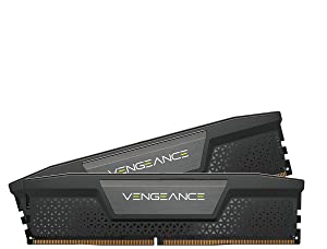 CORSAIR Vengeance DDR5 32GB (2x16GB) DDR5 4800 (PC5-38400) C40 1.1V Memory -Black Black 32GB (2x16GB) 4800 MHz
