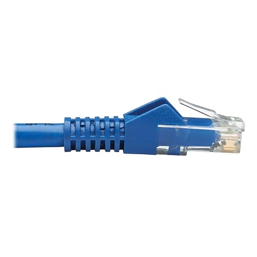 Tripp Lite Cat6 Ethernet Cable, RJ45 M/M Gigabit, Snagless, Molded, UTP, PoE, CMR-LP Patch Cable, 6 ft. Blue (N201P-006-BL)