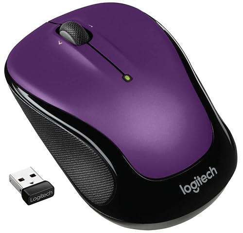 Logitech M325s Wireless Mouse, 2.4 GHz with USB Receiver, 1000 DPI Optical Tracking, 18-Month Life Battery, PC/Mac/Laptop/Chromebook - Vivid Violet M325s (NEW) Vivid Violet