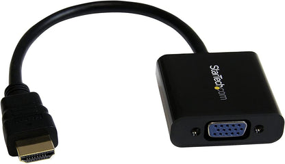 StarTech.com 1080p 60Hz HDMI to VGA High Speed Display Adapter - Active HDMI to VGA (Male to Female) Video Converter for Laptop/PC/Monitor (HD2VGAE2) HDMI to VGA - Compact Cable