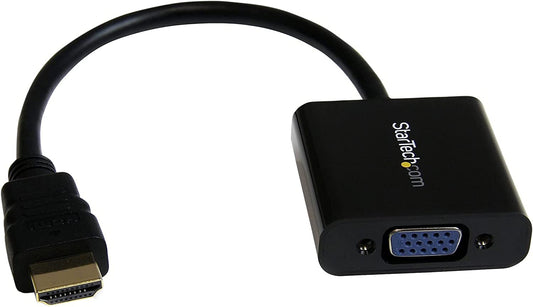 StarTech.com 1080p 60Hz HDMI to VGA High Speed Display Adapter - Active HDMI to VGA (Male to Female) Video Converter for Laptop/PC/Monitor (HD2VGAE2) HDMI to VGA - Compact Cable