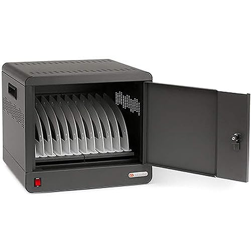 Bretford TVS10PAC-CKCUBE Micro Station, AC Power, Padlock, Charcoal