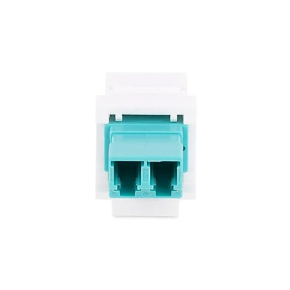StarTech.com LC to LC Coupler, LC Fiber Coupler, LC/UPC Duplex Keystone Jack, Fiber Optic Keystone Coupler for Patch Panel