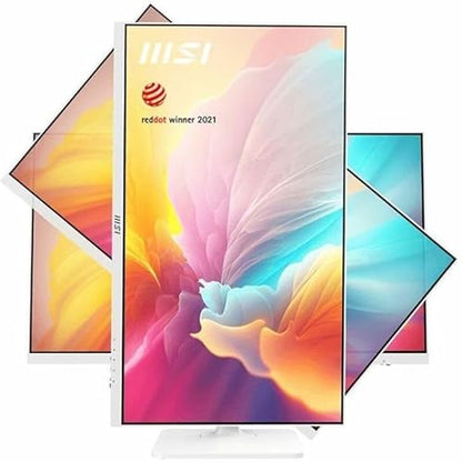 MSI Modern MD2712PW 27-inch IPS 1920 x 1080 (FHD) Computer Monitor, Adaptive-Synch, HDR Ready, HDMI, USBC 15W Power Delivery, Speaker, VESA Mountable, Height Adjustable, 1ms, White