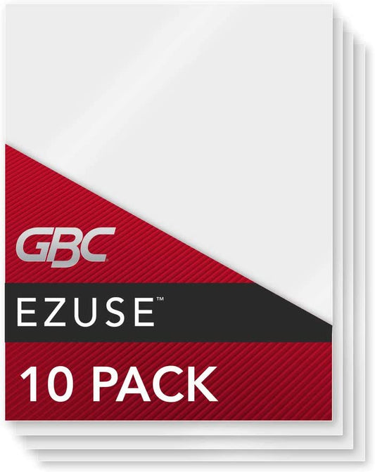 GBC Thermal Laminating Sheets / Pouches, Letter Size, 5 Mil, EZUse, 10 Pack (3747324) 10/Pack 5 mil - Letter