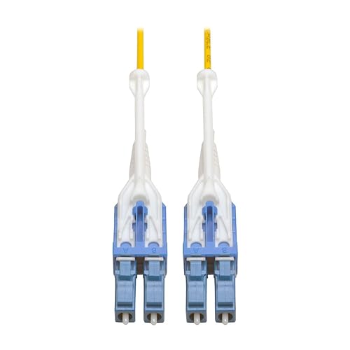 TRIPP LITE N370-01M-T 1M Premium Duplex SMF Single mode 9/125 Uniboot Micron Fiber Optic Patch Cable LC/LC, 3'