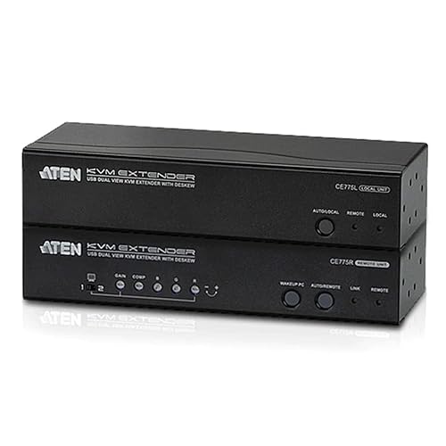 ATEN CE775 Dual View KVM Extender with Deskew