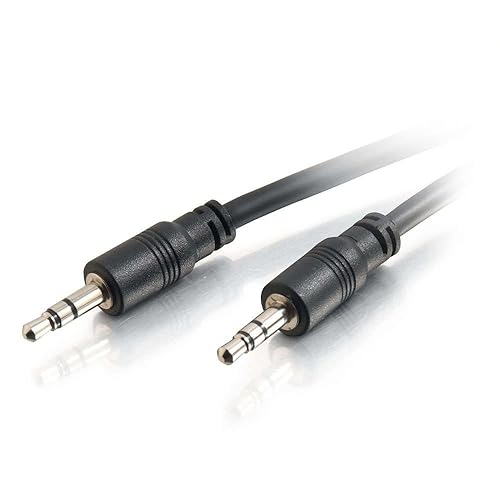C2G 40107 3.5mm Stereo Audio Cable with Low Profile Connectors M/M, in-Wall CMG-Rated (25 Feet, 7.62 Meters)