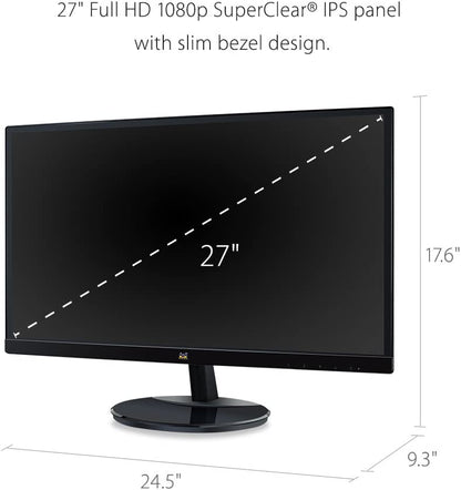 ViewSonic VA2759-SMH 27 Inch IPS 1080p LED Monitor with HDMI and VGA Inputs 27-Inch Monitor