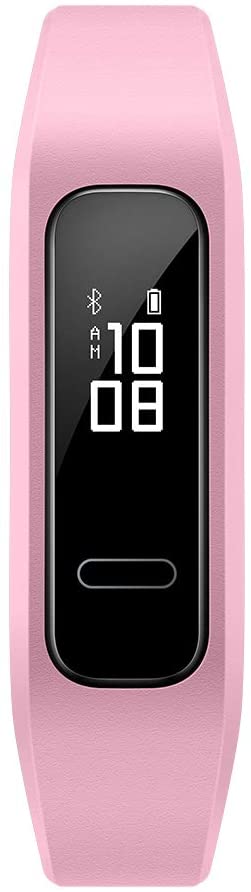 HUAWEI Band 3e Smart Fitness Activity Tracker, Dual Wrist &amp; Footwear Mode, 5ATM Water Resistance for Swim, Professional Running Guidance, Pink, One Size