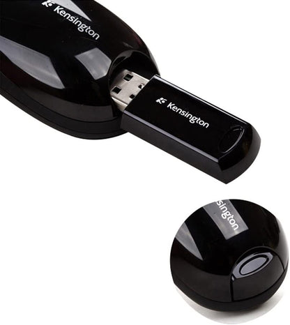 Kensington Radio Presentation Remote Control with 2 AAA Batteries, Black (K72353US)