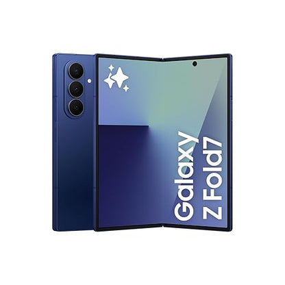 Samsung Galaxy Z Fold7, 512GB, Blue Shadow (CAD Version & Warranty) - AI Smartphone, Snapdragon 8 Elite, 200MP, Foldable Dynamic AMOLED Display, Mult-Tasking w/Galaxy AI Blue Shadow 512GB Samsung Galaxy FOLD 7 Phone Only