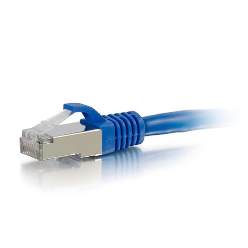 C2G 00802 Cat6 Cable - Snagless Shielded Ethernet Network Patch Cable, Blue (14 Feet, 4.26 Meters) 14 Feet Blue