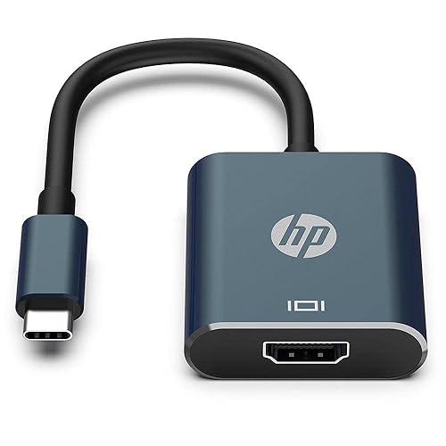 HP - USB C 3.1 Male to HDMI 4K Adapter, 2K, Black