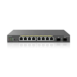EnGenius Fit L2 Plus Managed EWS2910P-FIT 8-Port Gigabit PoE Switch with 55W Budget, 2 SFP Uplink Ports