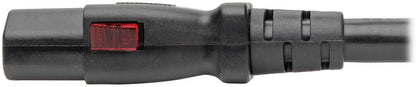 Tripp Lite Computer Power Cord (NEMA 5-15P to C13 Power Cord), Heavy Duty, Locking C13 Connector, 15A, 125V, 14AWG, 3 ft. (P007-L03)