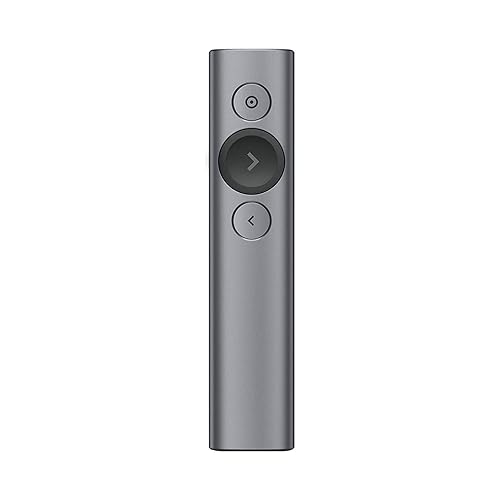Logitech Spotlight Presentation Remote - Advanced Digital Highlighting with Bluetooth, Universal Compatibility, 30M Range and Quick Charging - Slate