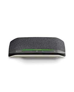 Poly Sync 10 USB Speakerphone (Plantronics) - Two-in-One Portable Speaker for Audio/Video Conference Calls &amp; Music - USB Powered - Dual-Mic, Full-Duplex Audio - Works with Teams, Zoom, Google &amp; More Standard Version