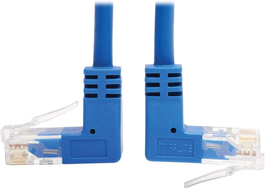 Tripp Lite Up/Down Angle Cat6 Ethernet Cable, Gigabit Molded Slim UTP Network Patch Cable, Blue, 3 ft. (N204-S03-BL-UD) Up/Down Angle 3-ft.