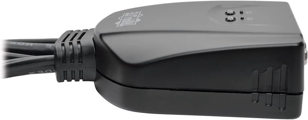 Tripp Lite 2-Port USB VGA Cable KVM Switch with Cables &amp; USB Peripheral Sharing, 2048 x 1536 (B032-VU2) 2-Port USB/VGA