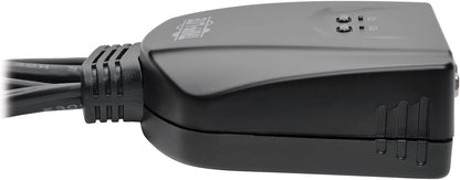 Tripp Lite 2-Port USB VGA Cable KVM Switch with Cables &amp; USB Peripheral Sharing, 2048 x 1536 (B032-VU2) 2-Port USB/VGA