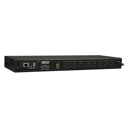 Tripp Lite PDU Monitored 120v 15a 5-15r 8 Outlet 5-15p Horizontal 1urm