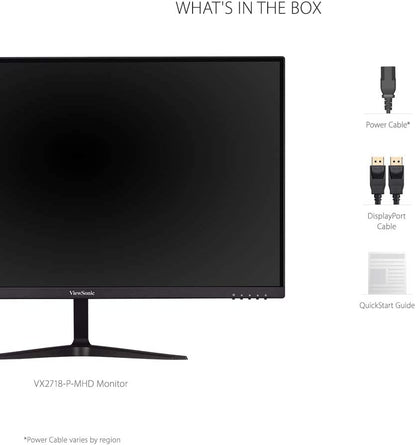 ViewSonic OMNI VX2718-P-MHD 27 Inch 1080p 1ms 165Hz Gaming Monitor with Adaptive Sync, Eye Care, HDMI and DisplayPort 27 Inch FHD 165Hz