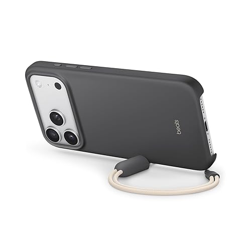 Beats iPhone 17 Pro Max Kickstand Case with MagSafe & Camera Control, Built in Stand & Lanyard, Matte Finish with Microfibre Lining – Granite Grey iPhone 17 Pro Max Kickstand Granite Grey