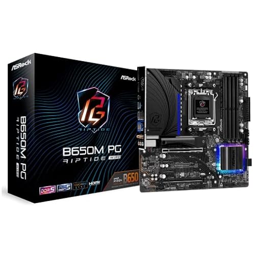 ASRock B650M PG Riptide WiFi AMD Socket AM5 Ryzen 7000 Series Processors Motherboard