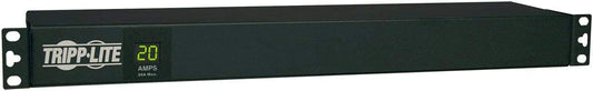 Tripp Lite Metered PDU, 20A, 12 Outlets (5-15/20R), 120V, L5-20P / 5-20P, 110-127V Input, 15 ft. Cord, 1U Rack-Mount Power, 2 Year Warranty (PDUMH20) black Metered (15 ft. Cord) PDU