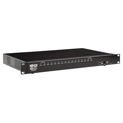 Tripp Lite KVM Switch, 16 Port HDMI USB with Audio and USB Sharing KVM Switch, 1U Rack Mount (B024-HU16)
