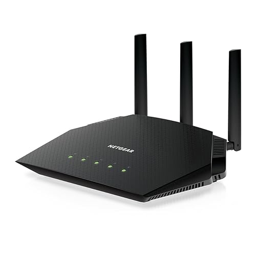 NETGEAR Nighthawk WiFi 6 Router (RAX36S) – 4-Stream Gigabit Router AX3000 Dual-Band Wireless Speed (Up to 3Gbps) | Covers up to 2,000 sq. ft., 25 Devices | Includes 1-Year Armor Internet Security AX3000 | WiFi 6