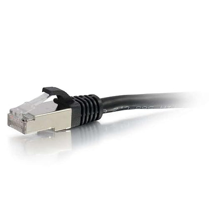 C2G 00809 Cat6 Cable - Snagless Shielded Ethernet Network Patch Cable, Black (2 Feet, 0.60 Meters) 2 Feet Black