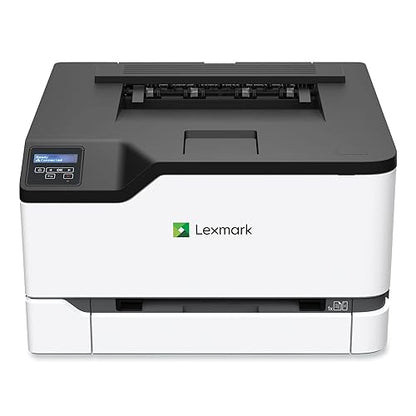 Lexmark CS331dw Laser Printer - Color - 26 ppm Mono / 26 ppm Color - 600 dpi Print - Automatic Duplex Print - Wireless LAN, White/Gray, Medium (40N9020)