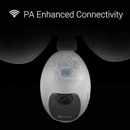 EZVIZ Floodlight Security Camera WiFi 1080P, Motion-Activated Enhanced with PIR&H265, Floodlight&Siren Alarm, Starlight Color Night Vision, Two-Way Audio, Weather Proof (LC1C) 1 Count (Pack of 1)