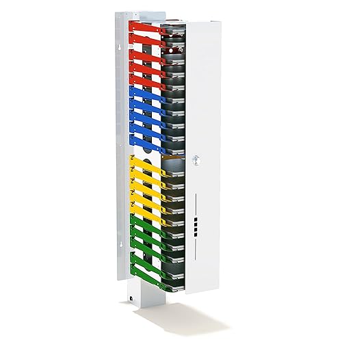 CORE20 Charging Cart Station for Chromebooks, Laptops, Tablets, 20 Shelves, Locking Door, Standard Power, Made in USA by PowerGistics