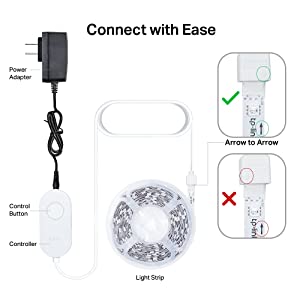 Kasa Smart LED Light Strip, 16.4ft WiFi, Works with Alexa, Google Home, SmartThings, High Brightness with 16 Million Colors, RGB, Grouping, Adjustable Length, Up to 25,000 Hours (KL400L5) 16.4 ft