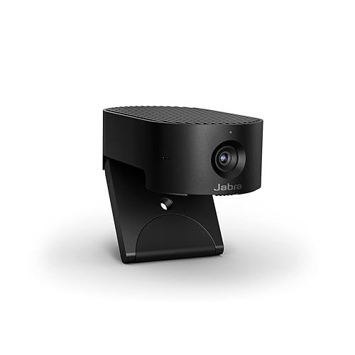 Jabra PanaCast 20 4K Video Conferencing Camera - Flexible Plug & Play Personal Video Solution Computer Webcam with AI-Powered 4K Ultra-HD, Intelligent Zoom, and Lighting Optimization - Black Webcam PanaCast 20