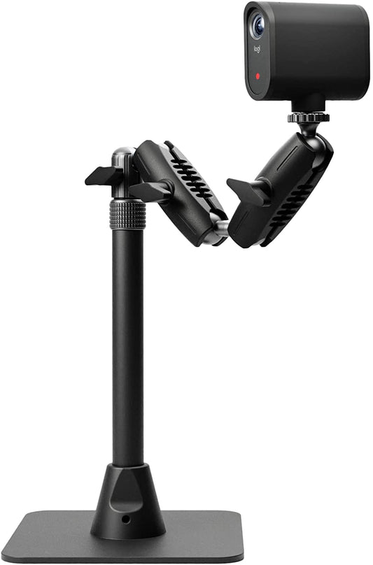 Logitech Mevo Table Stand, Versatile and Stable Stand for Mevo Cameras at a Table or Desk - Black